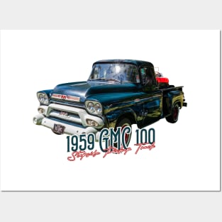 1959 GMC 100 Stepside Pickup Truck Posters and Art